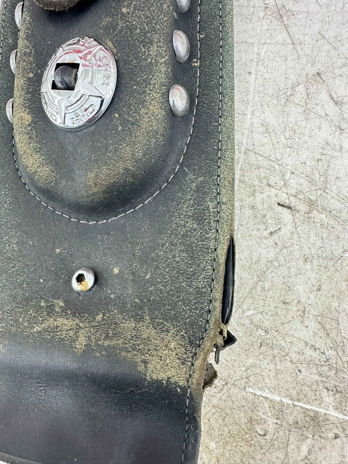 1995 HARLEY SOFTAIL OEM HD Leather Gas Tank Dash Filler Panel