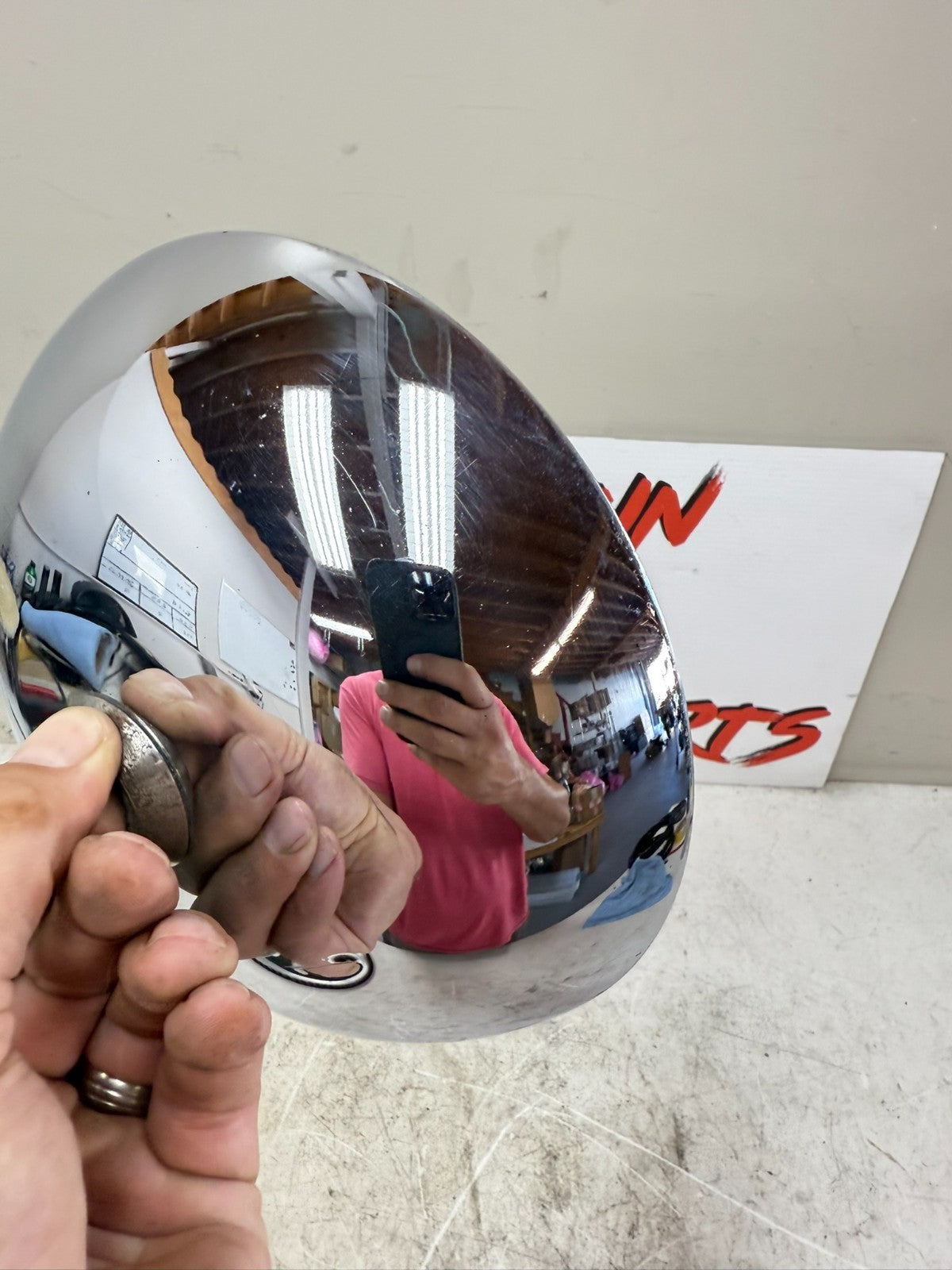 1997 HARLEY DAVIDSON SOFTAIL Front Wheel Hub Cap Center Chrome Cover OEM