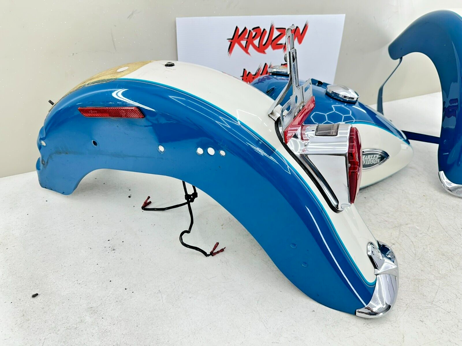 2001 HARLEY SOFTAIL FLTSTS Heritage Springer Front Rear Fender Gas Tank