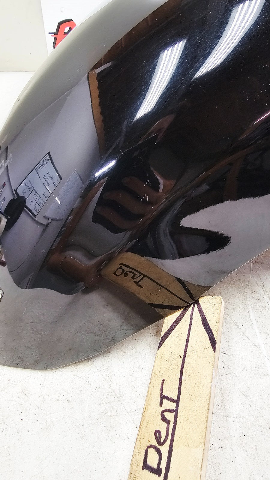 2000 HONDA VALKYRIE INTERSTATE Front Wheel Fender w/ Chrome Trim Tip Black