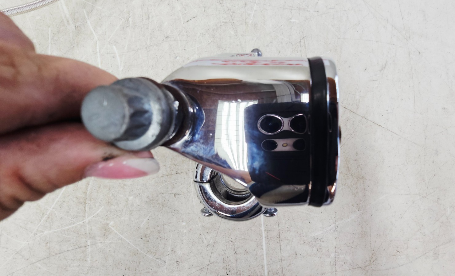 2000 HARLEY SOFTAIL DEUCE Brake Caliper Braided Hose 9/16 Chrome Master Cylinder