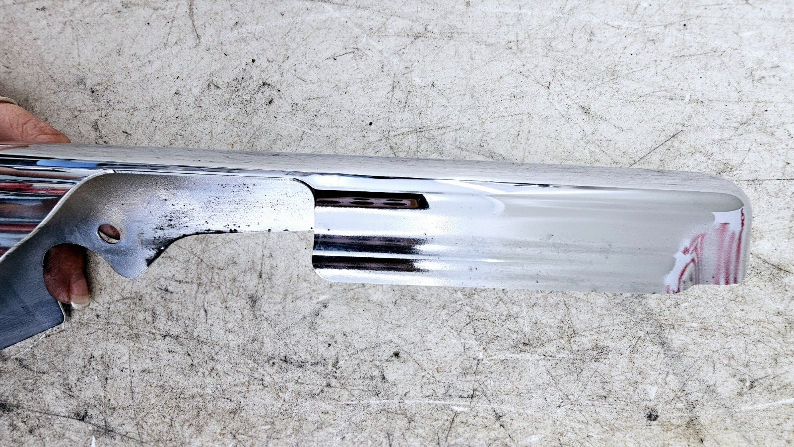 1998 HARLEY FLH ELECTRA GLIDE Chrome Rear Frame Strut Arm Cover Guard