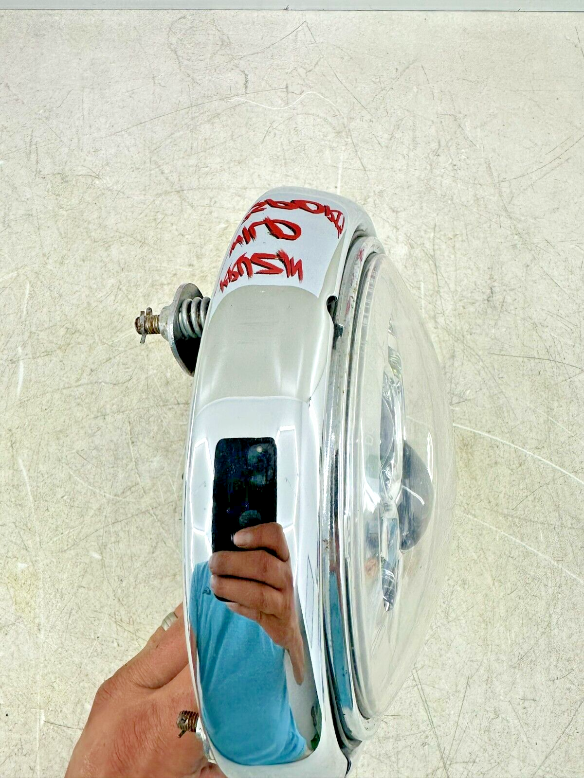 2003 HARLEY ELECTRA GLIDE classic LED Headlight Head Light W/ Chrome Trim Ring