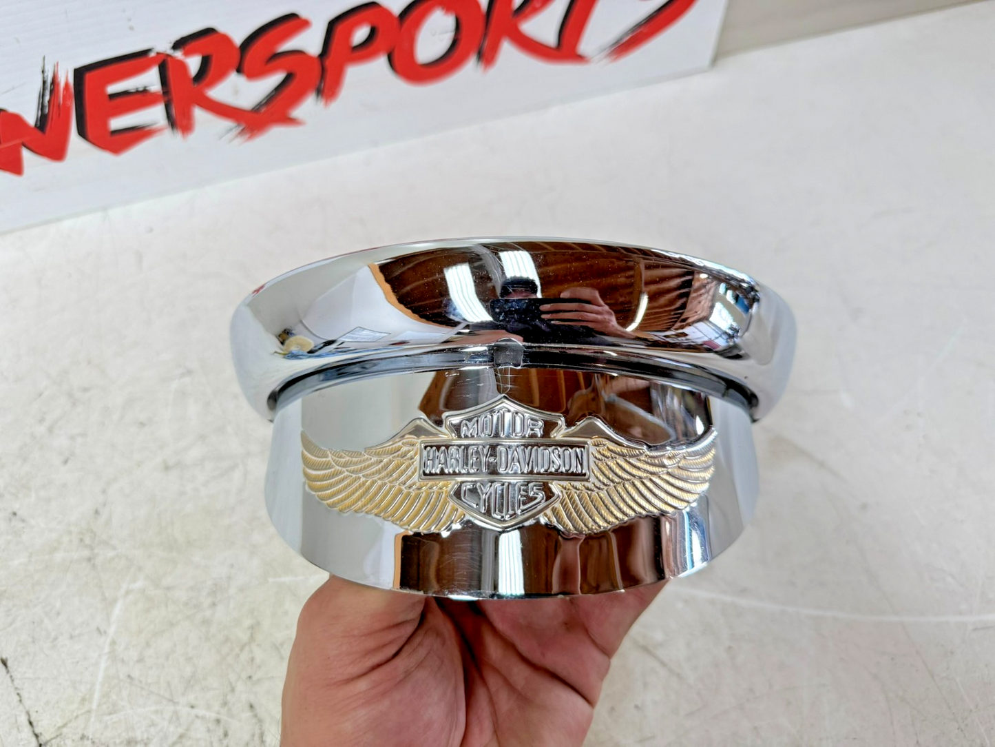 2003 HARLEY ELECTRA GLIDE Headlight Chrome Trim Ring & HD Visor