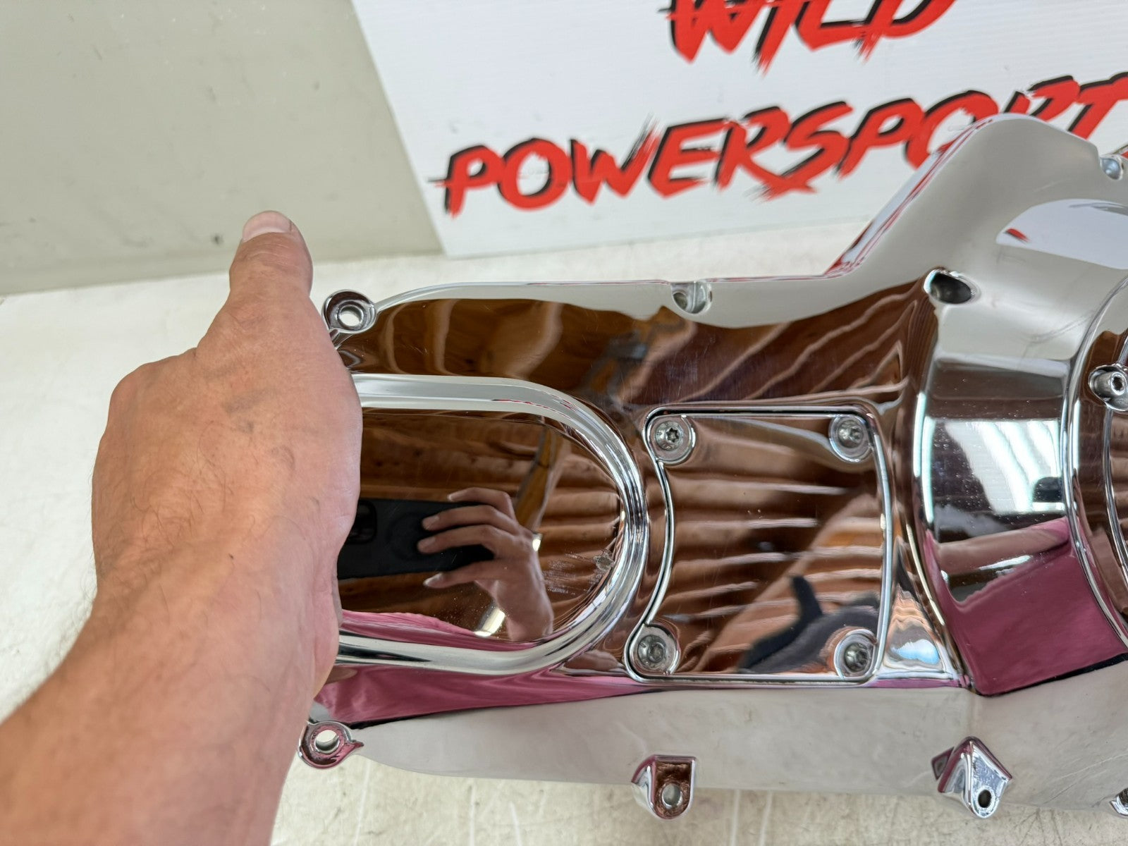 2003 HARLEY ELECTRA GLIDE Outer Primary Clutch Chrome Cover 100 Anniversary