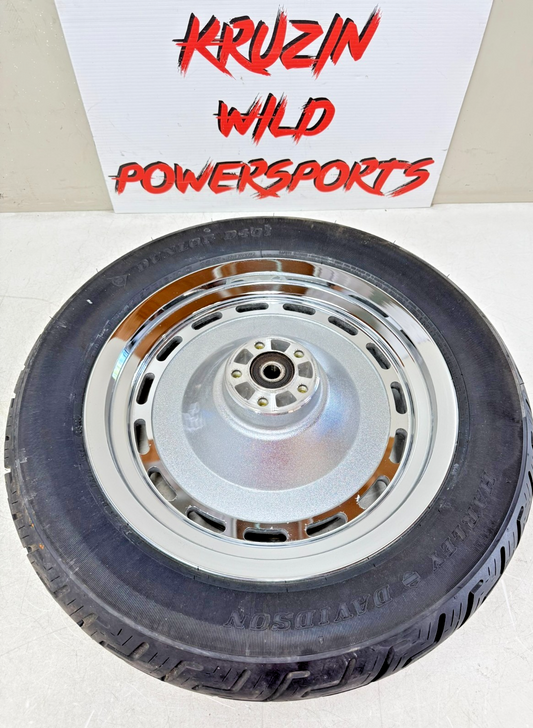 2003 Harley Davidson Sportster 16" Rear Wheel Rim Solid Slotted Brake Rotor 16x3