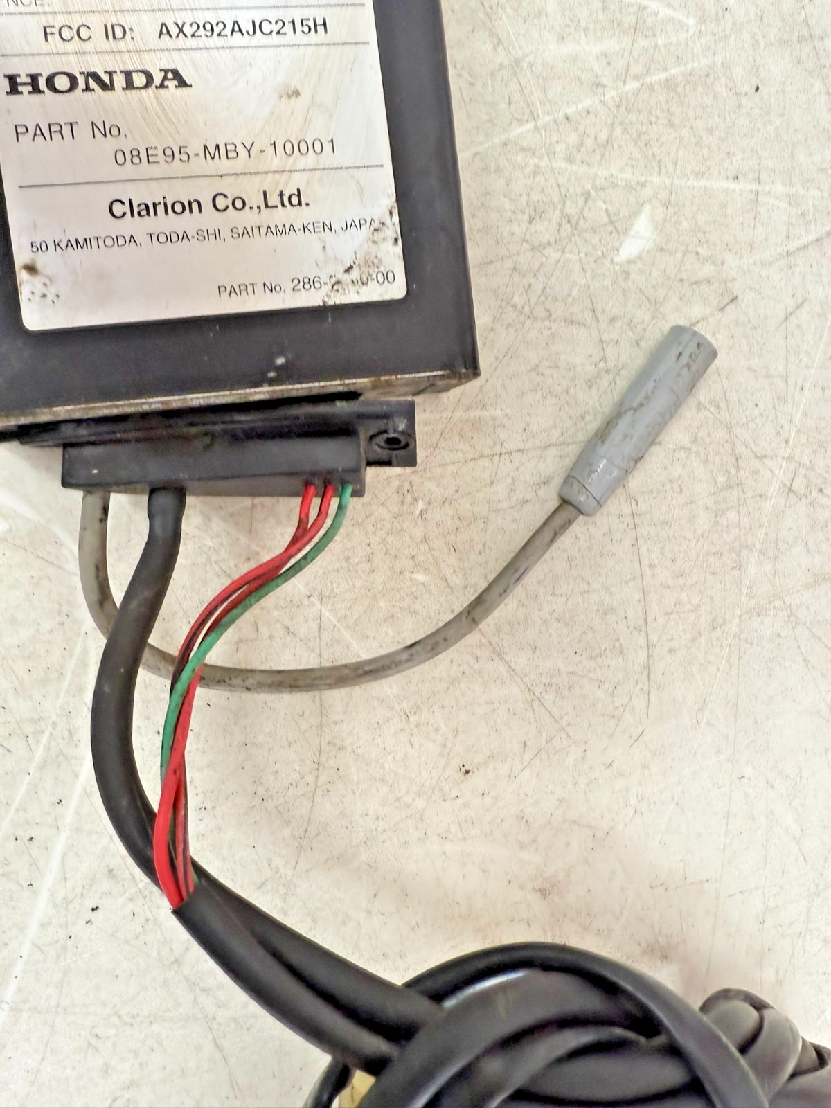 2001 HONDA VALKYRIE INTERSTATE CB Radio Control Module Unit Black Box