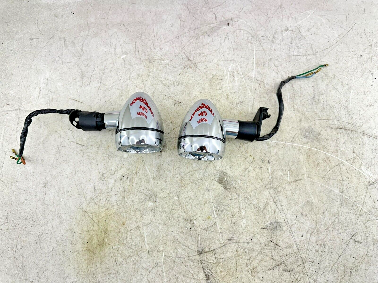 1999 HONDA VALKYRIE INTERSTATE Chrome Right Left + Front Turn Signal W/ LED Bulb