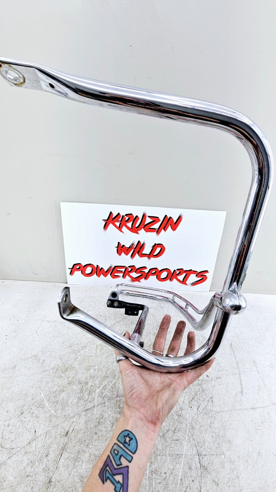 1998 HARLEY FLH ROADKING Chrome Saddlebag Surround Bumper Guard Bars