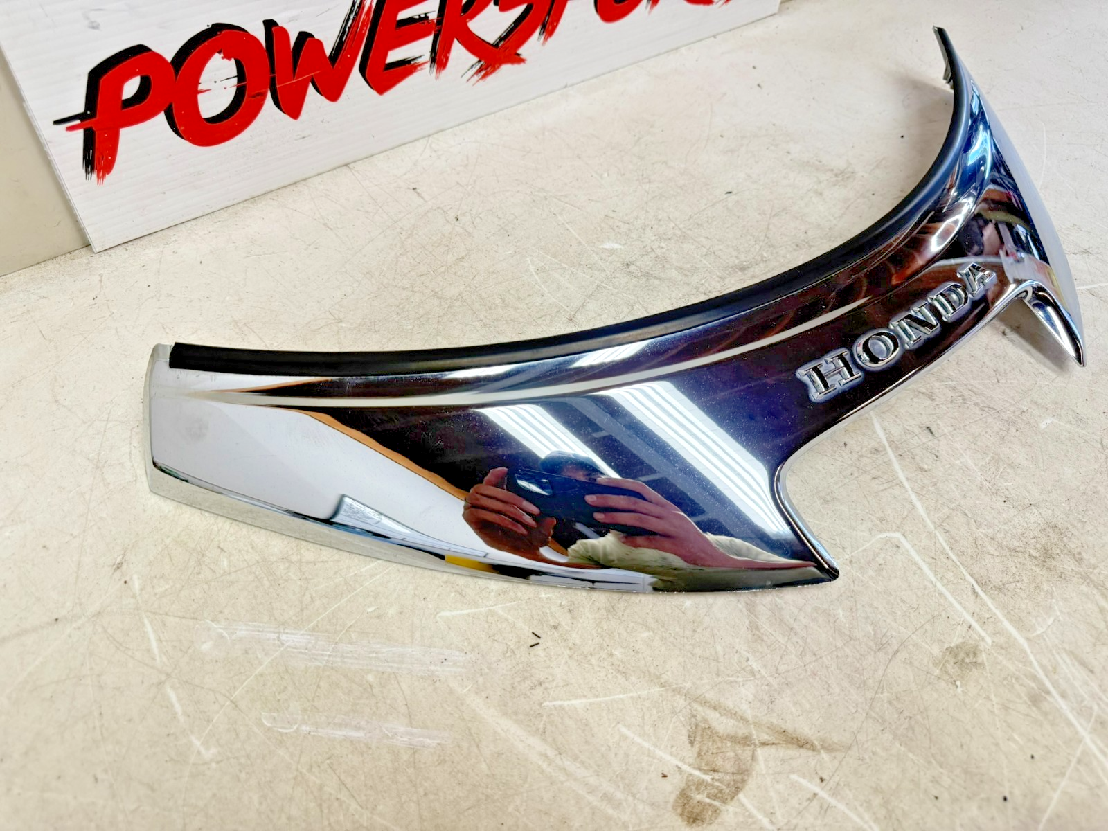 2001 HONDA VALKYRIE INTERSTATE Upper Fairing Windshield Trim Garnish Chrome