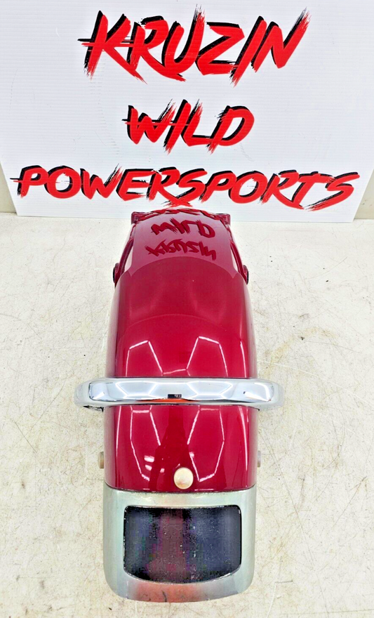 1993 HONDA GOLDWING GL1500 Front Fender Rear Section Chrome w/ Trim Red OEM