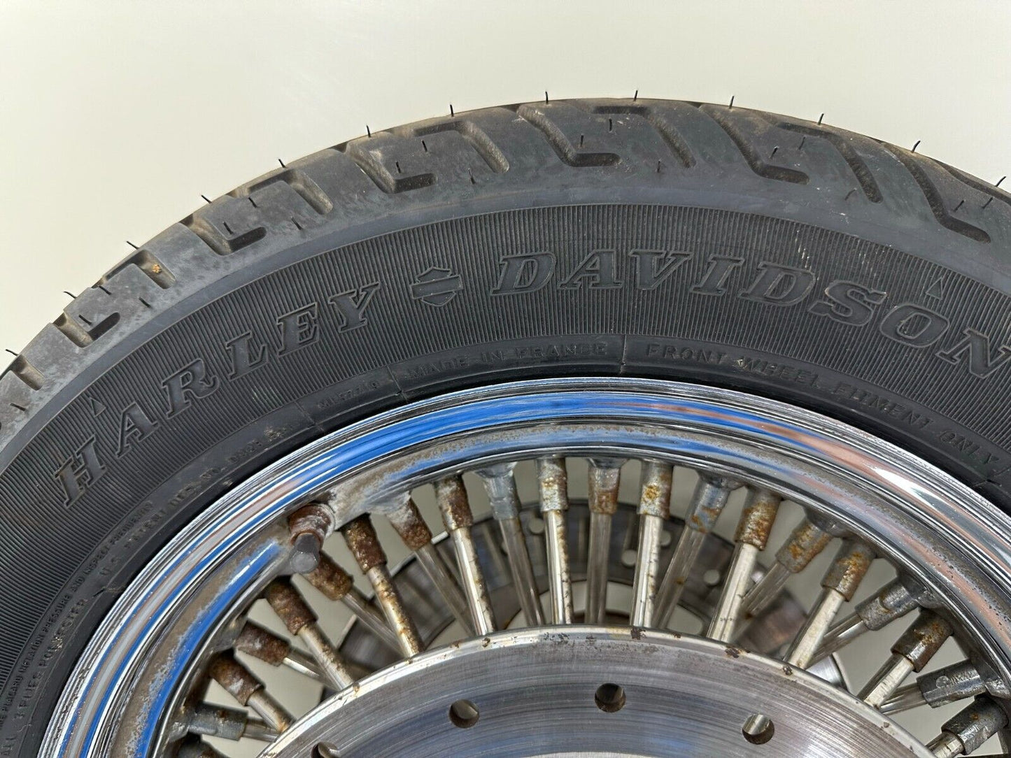 2005 HARLEY FLH ROADKING 16" Front Wheel Rim Oversize Spoke Tire