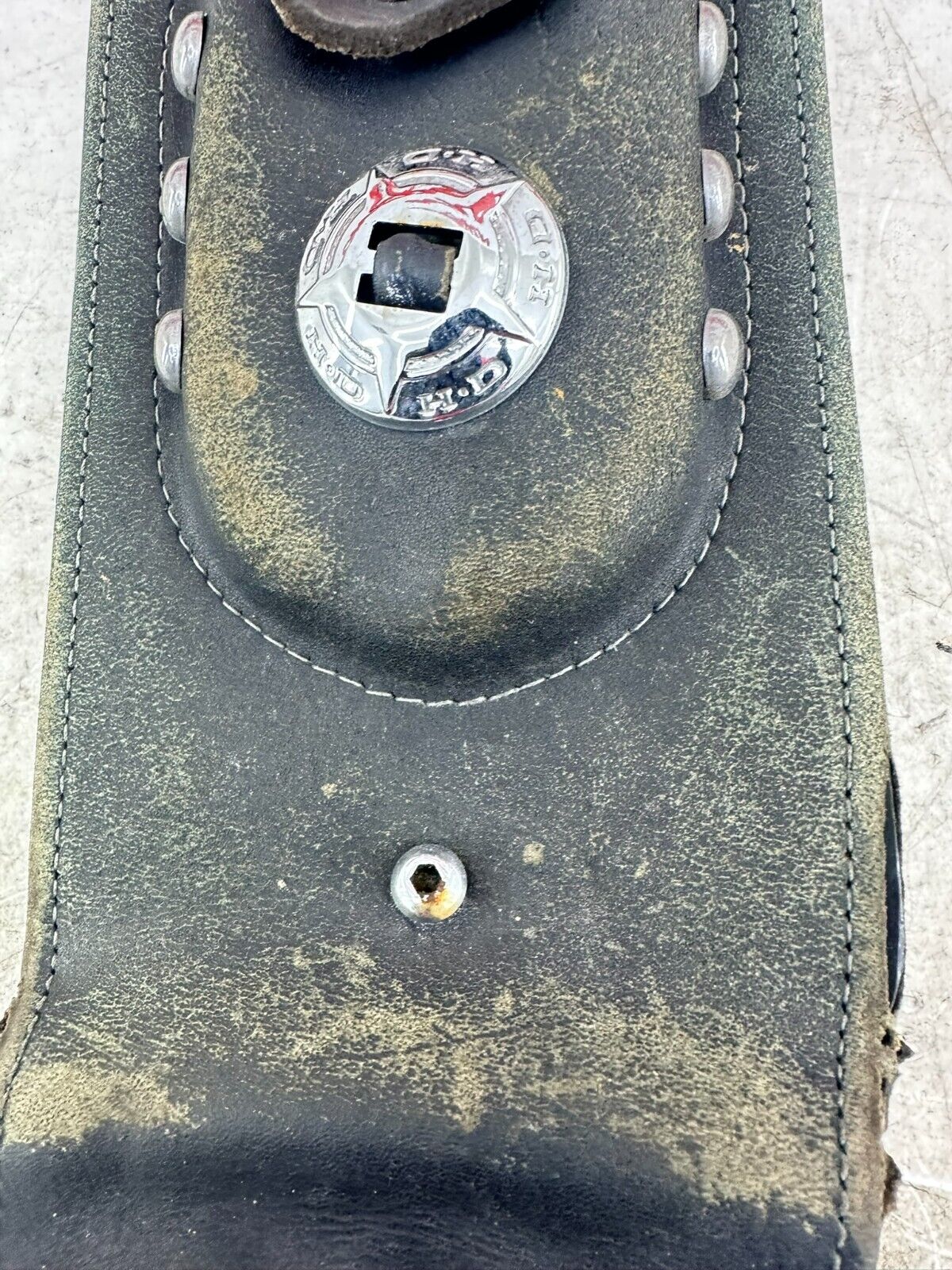 1995 HARLEY SOFTAIL OEM HD Leather Gas Tank Dash Filler Panel