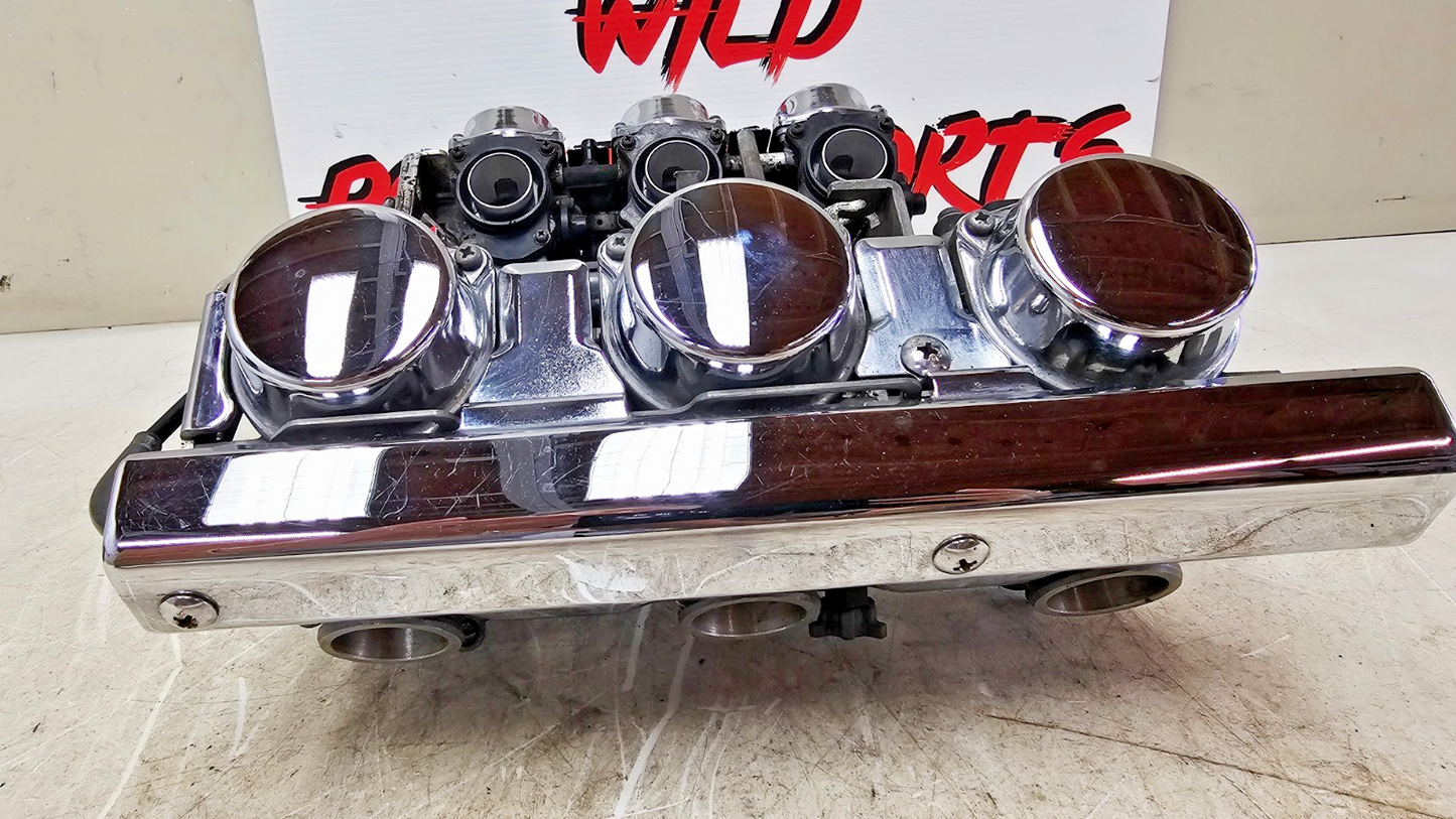 2000 HONDA VALKYRIE INTERSTATE Chrome Carb Body Carburetor Fuel Bowl Rack