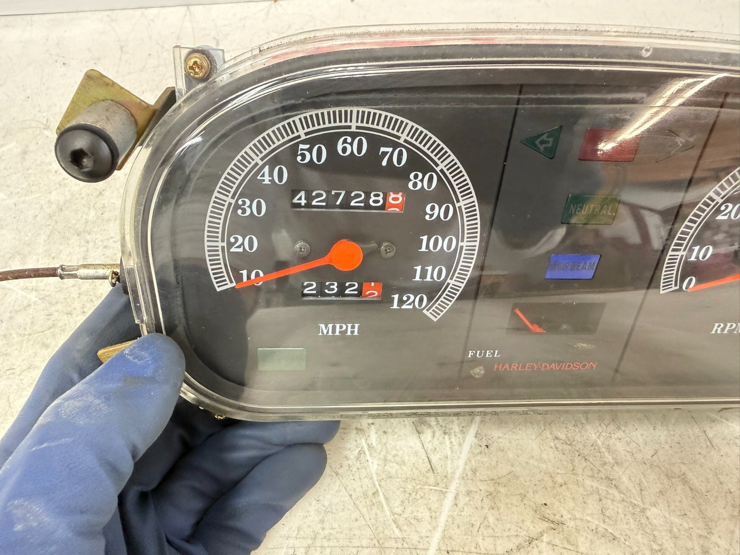 1995 HARLEY FLH ELECTRA GLIDE Speedometer Instrument Gauge Cluster Tachometer 