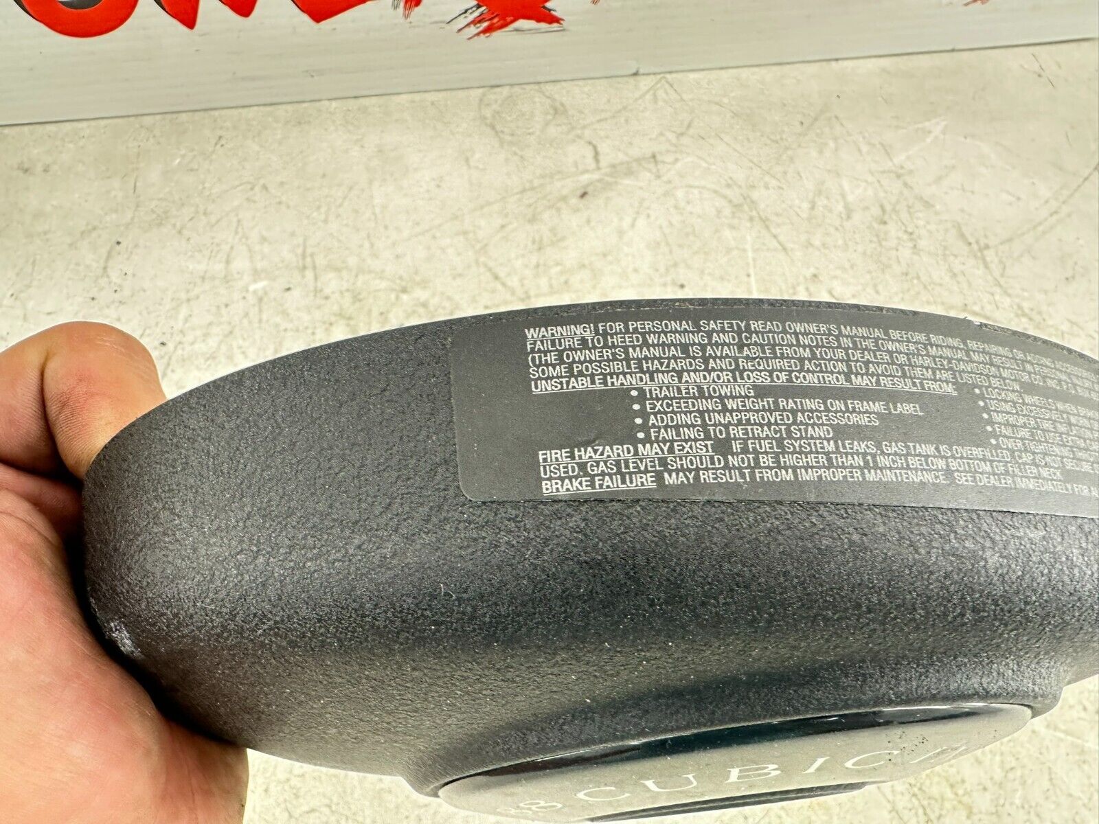 2000 UP HARLEY SOFTAIL Wrinkle Black Outer Air Filter Cover