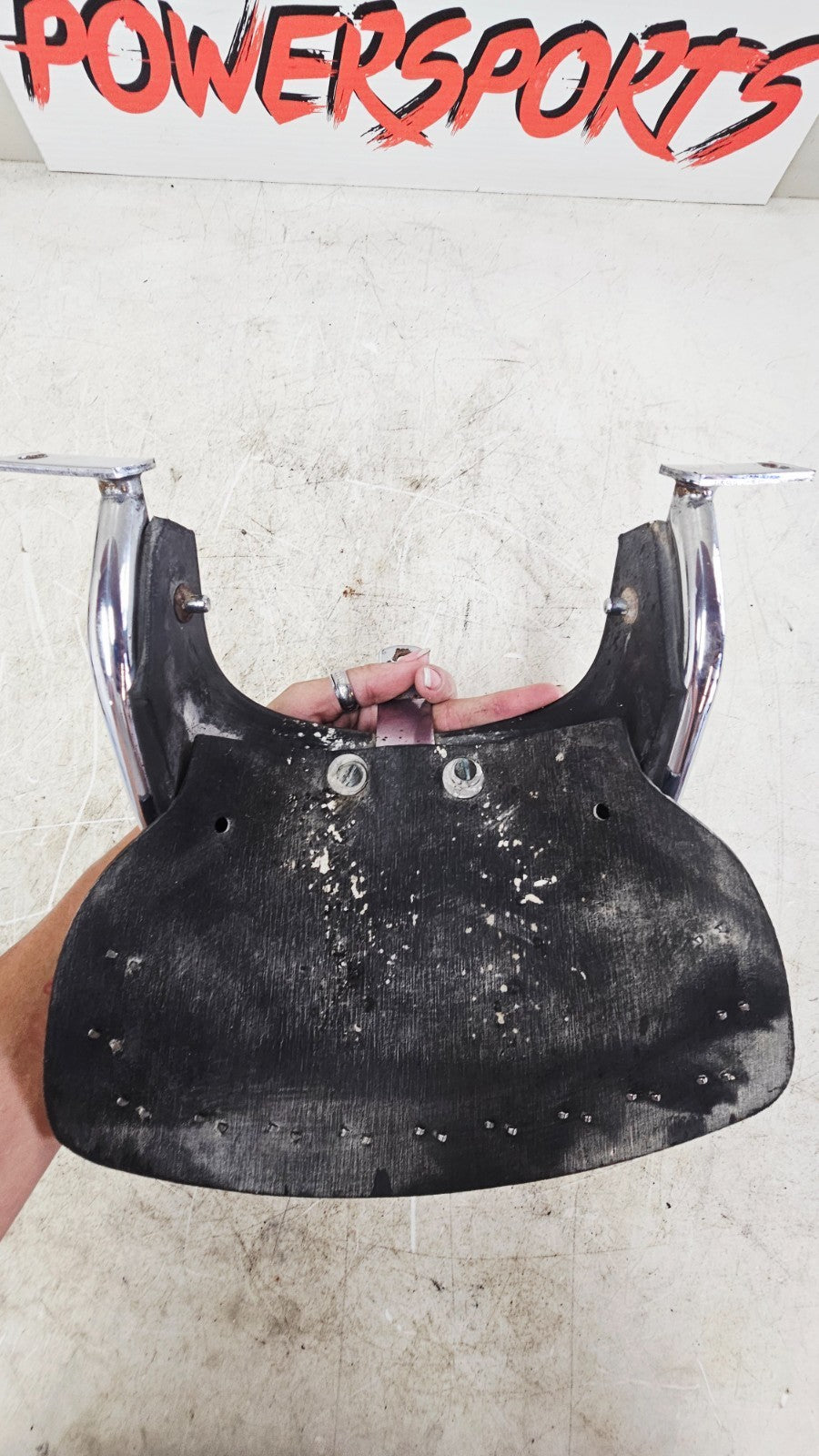 1996 HARLEY FLH ELECTRA GLIDE Rear Fender Bumper Mud Flaps w/ Studs