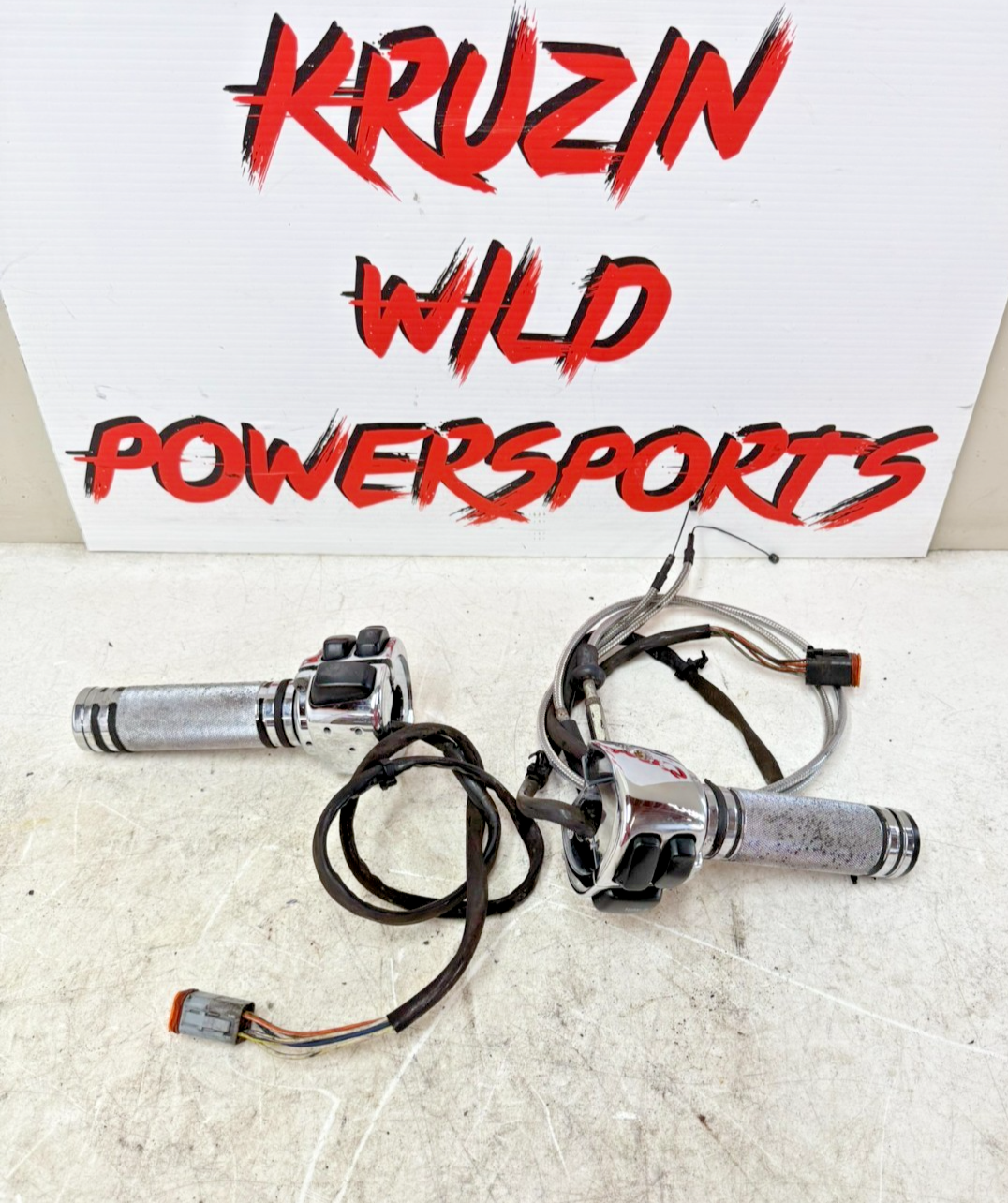 1997 HARLEY DAVIDSON SOFTAIL Chrome Left Right Hand Controls Switch Housing