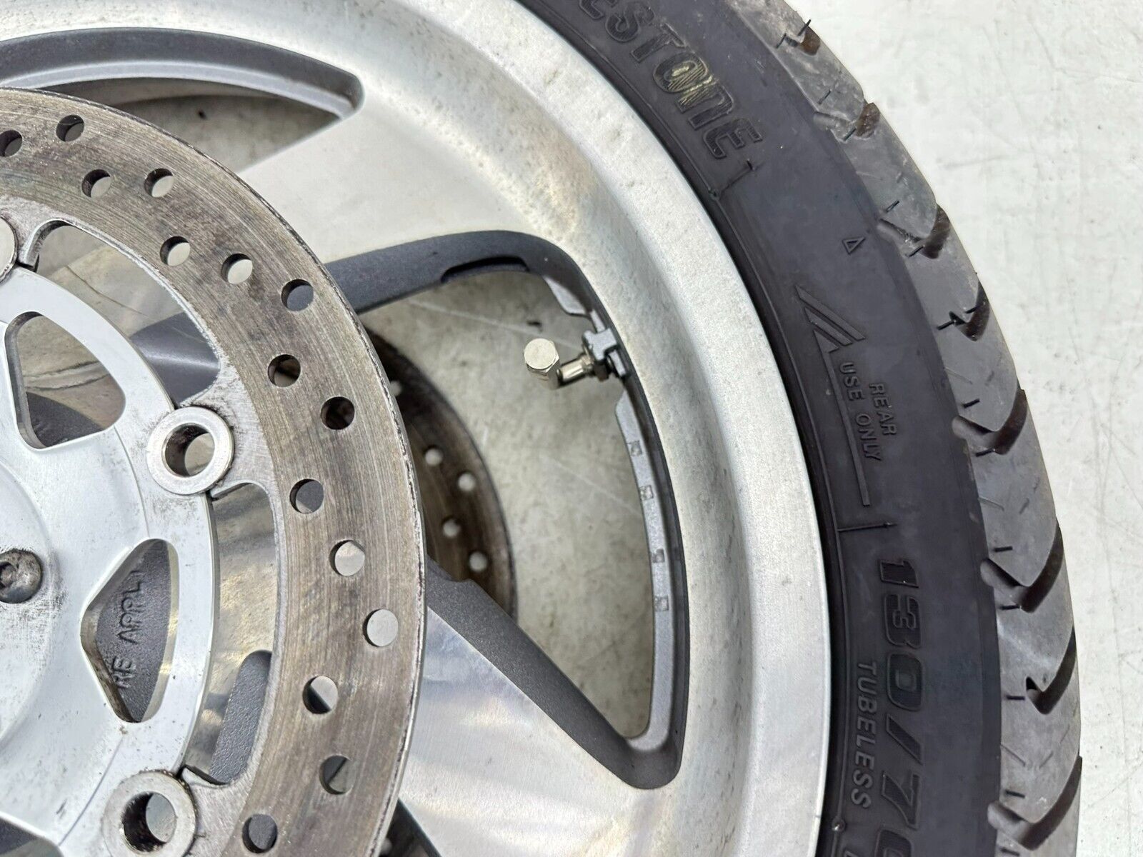 2004 Honda Goldwing GL1800 18" Front Wheel Rim Tire + Brake Rotors