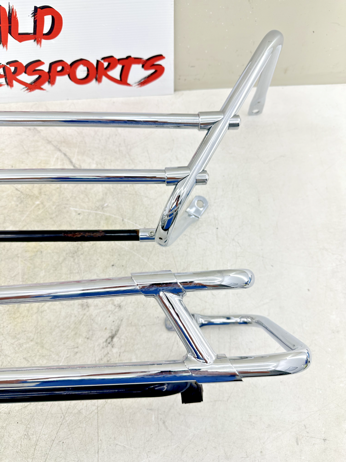 2003 HARLEY ELECTRA GLIDE classic Chrome Saddlebag Bumper Guard Muffler Brackets