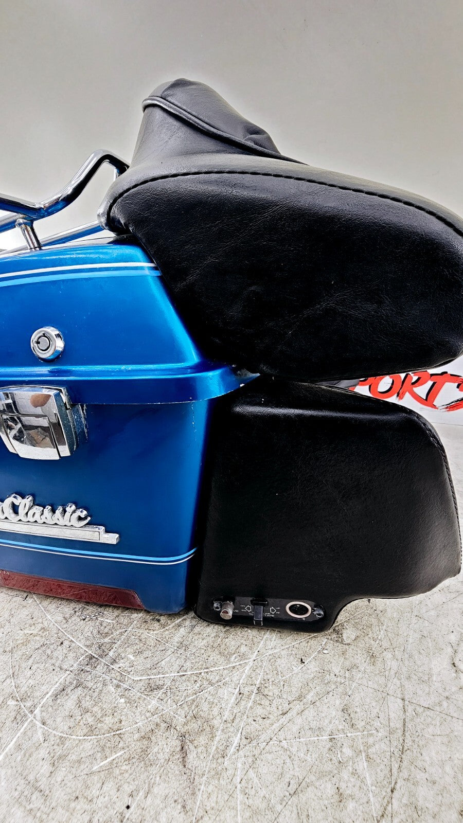 1994 HARLEY FLH ELECTRA GLIDE Trunk Tour Pack Top Box Speaker Lids Bacrest Rack