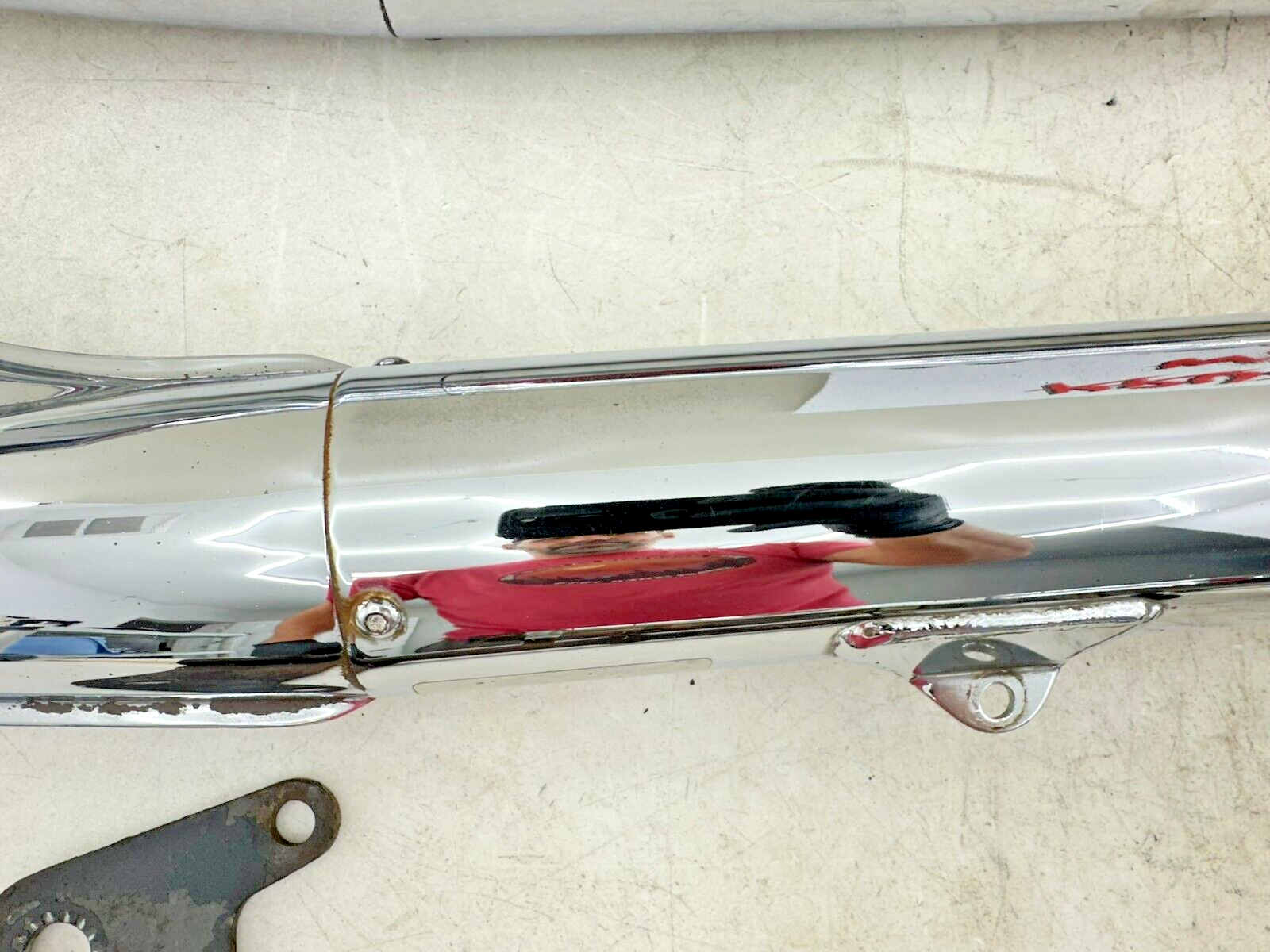 1995 HARLEY SOFTAIL Chrome Fish Tail Dual Exhaust System Header Muffler
