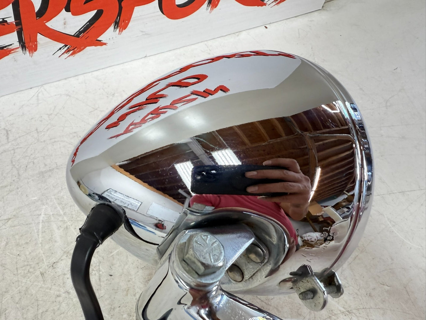 2003 Harley Davidson Sportster Front Headlight Head Light Lamp Shell Bucket