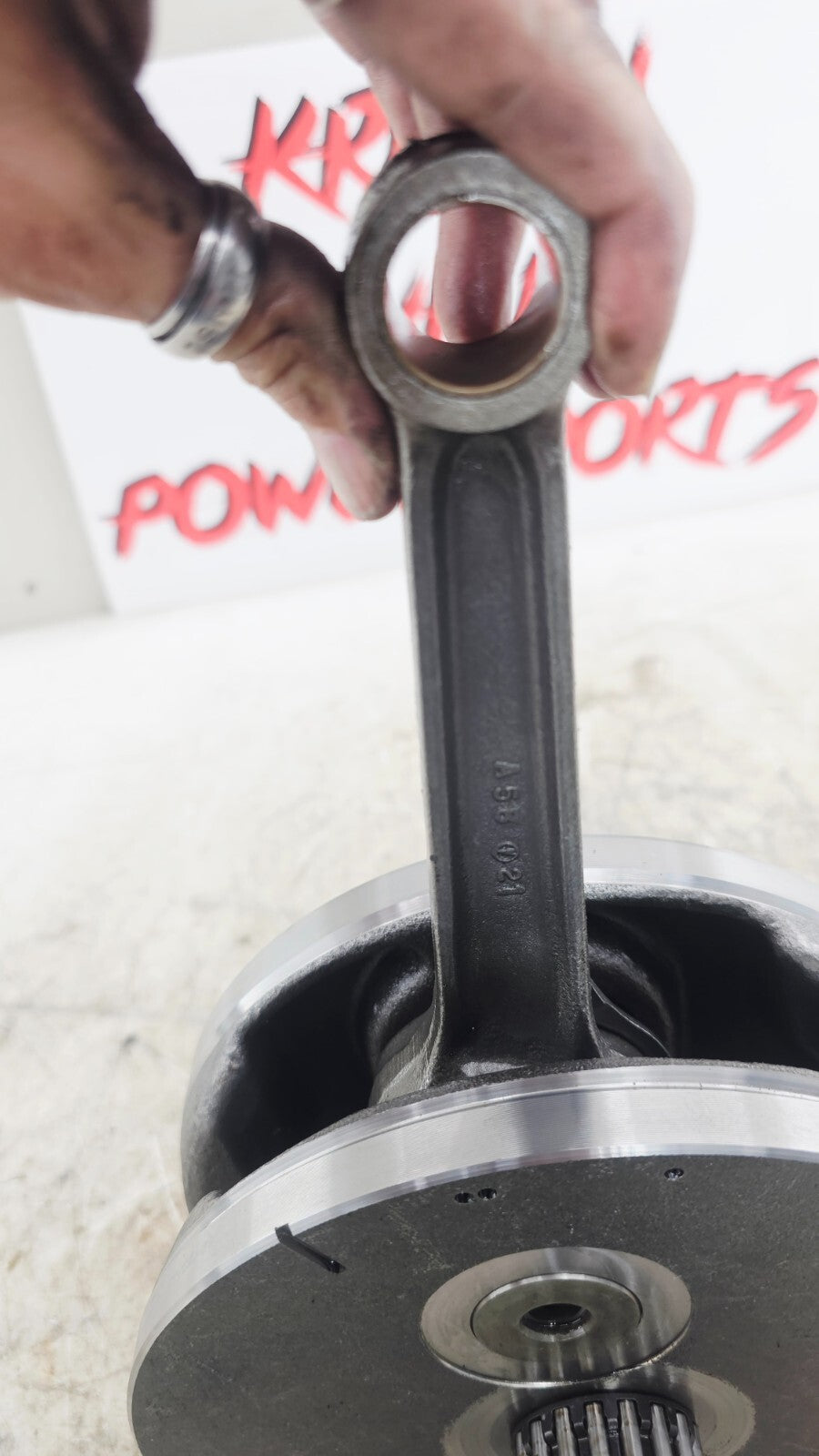 2000 Harley Davidson Sportster Engine Motor Crankshaft Flywheel Connecting Rods