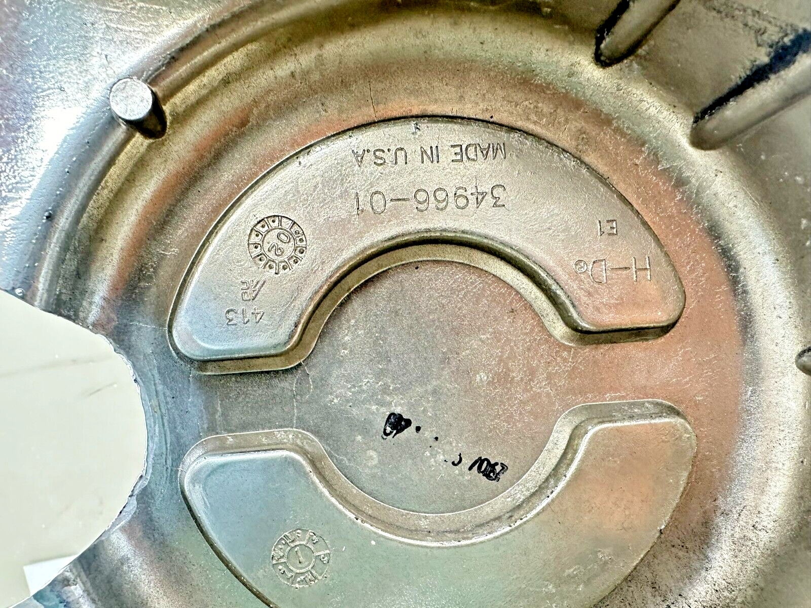 2003 Harley Davidson V Rod VRSCA Chrome Front Drive Engine Motor Pulley Cover