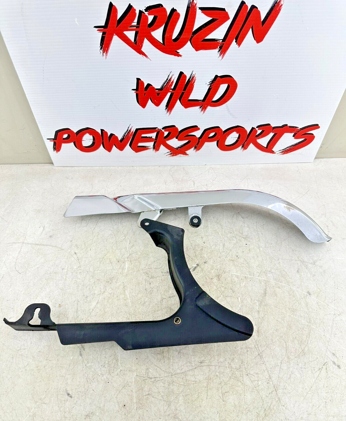 2001 HARLEY DAVIDSON SOFTAIL Chrome Upper Black Lower Belt Guard