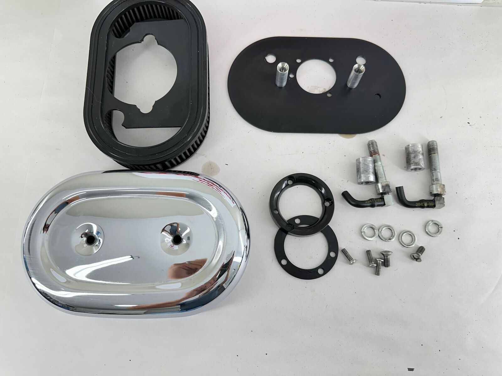 2003 Harley Davidson Sportster Air Filter + Cover + Backing Plate