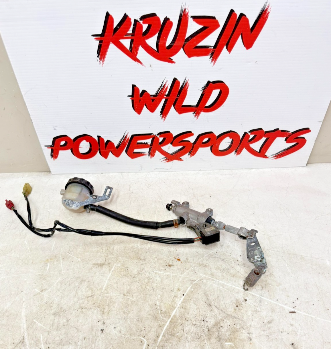 2002 Honda Goldwing GL1800 Rear Brake Master Cylinder & Reservoir Tank