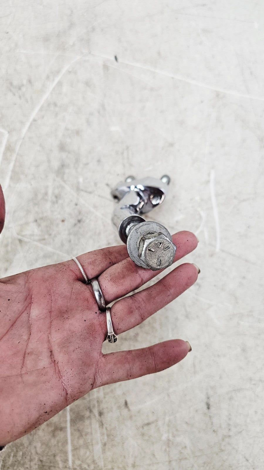 1997 HARLEY DYNA Chrome Pullback Handle Bar Riser