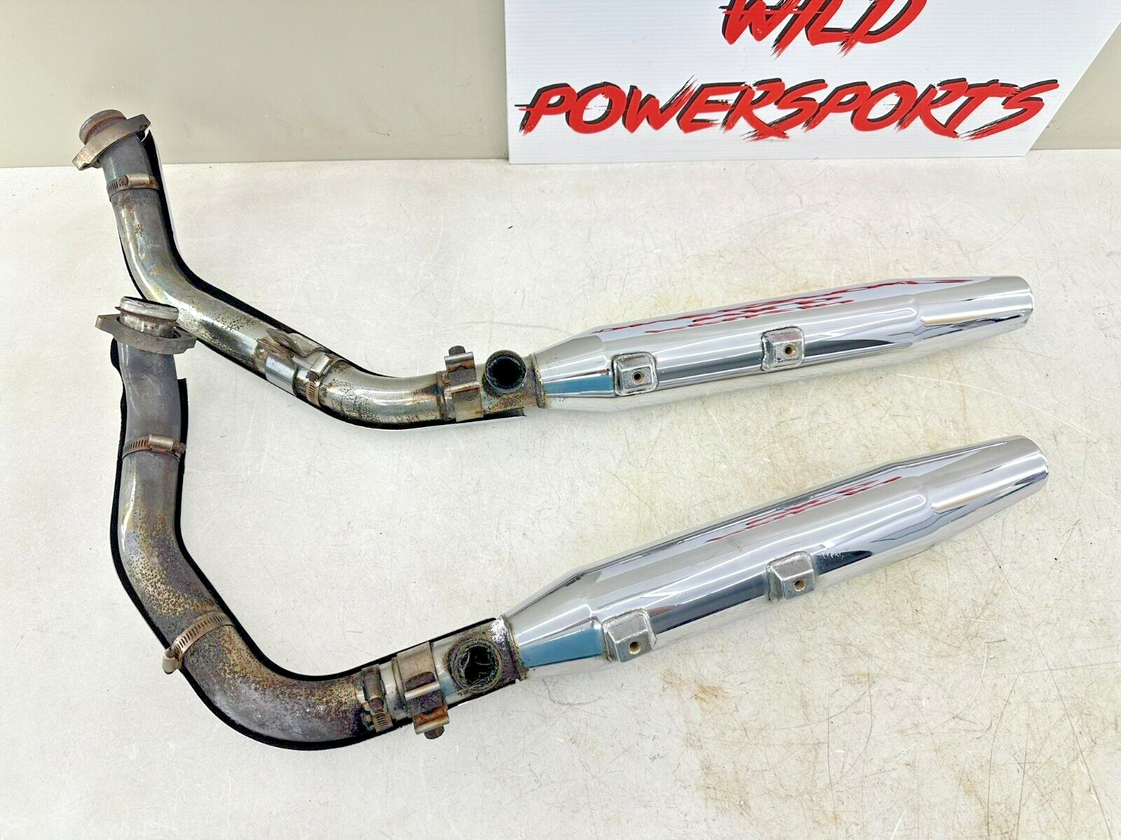 2004 UP HARLEY DAVIDSON SPORTSTER Exhaust System Header Pipes + Muffler
