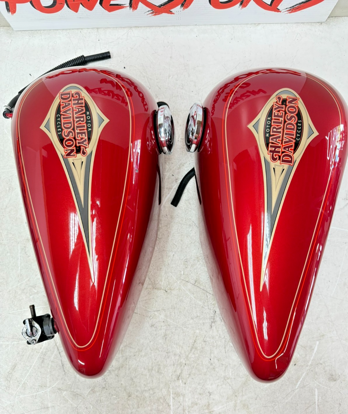 1997 HARLEY DAVIDSON SOFTAIL OEM Left Right Split Gas Fuel Tank