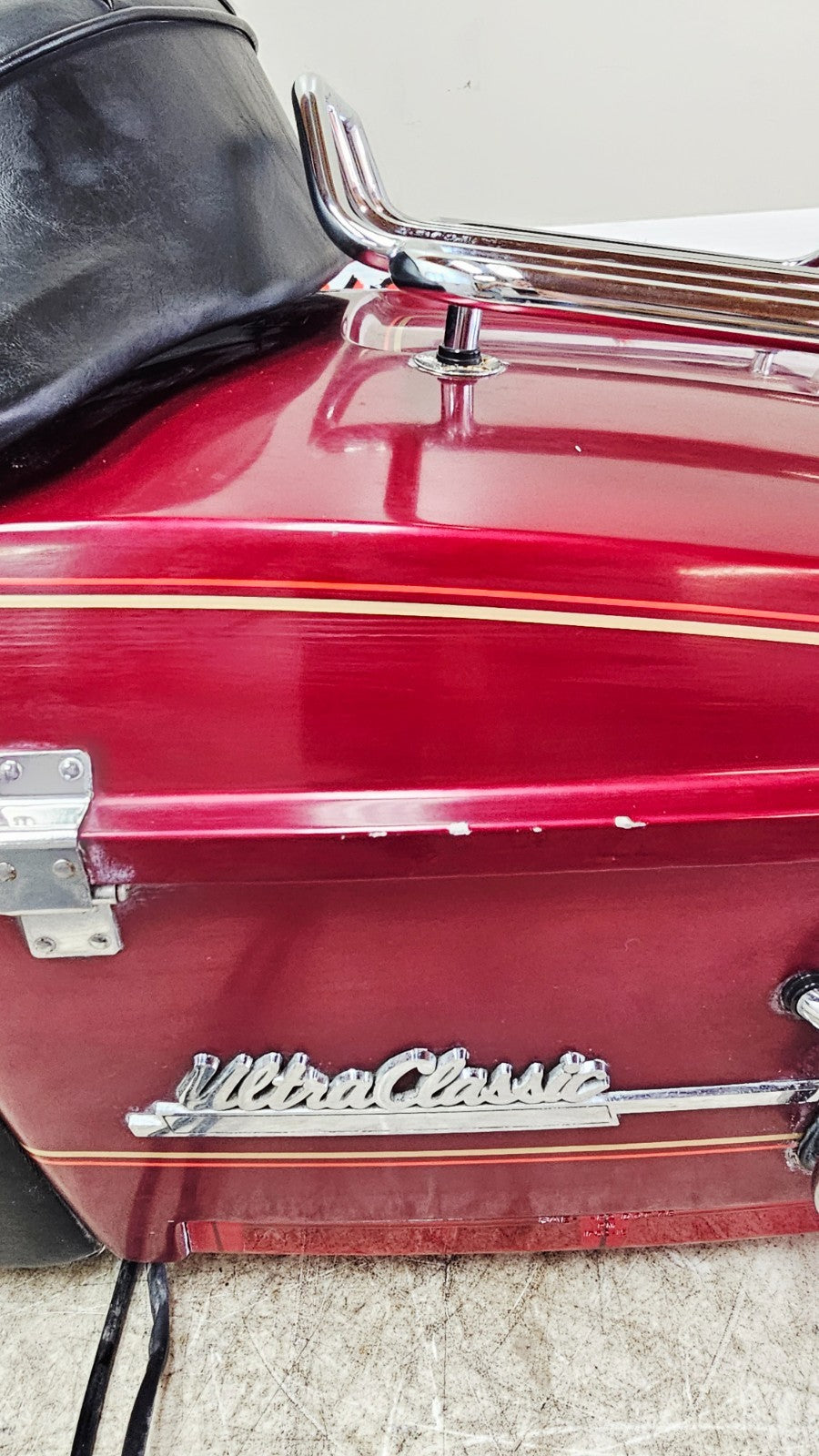 1996 HARLEY FLH ELECTRA GLIDE Trunk Tour Pack Top Box Speaker Lids Backrest Rack