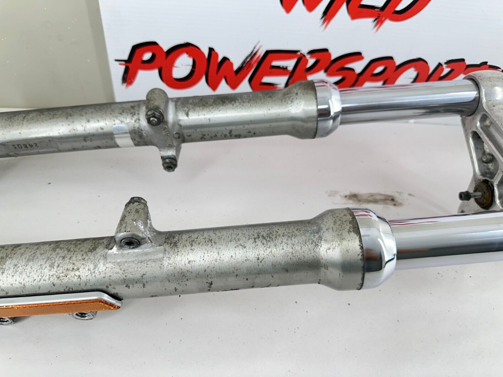 2003 Harley Davidson Sportster Forks Triple Clamp Narrow Glide Front End w/ Axle