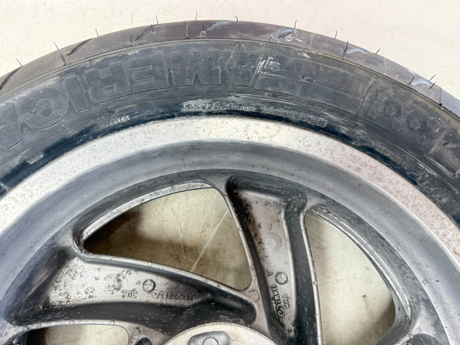 2002 Honda Goldwing GL1800 Rear Wheel Rim Tire 5 Spoke OEM 16x5