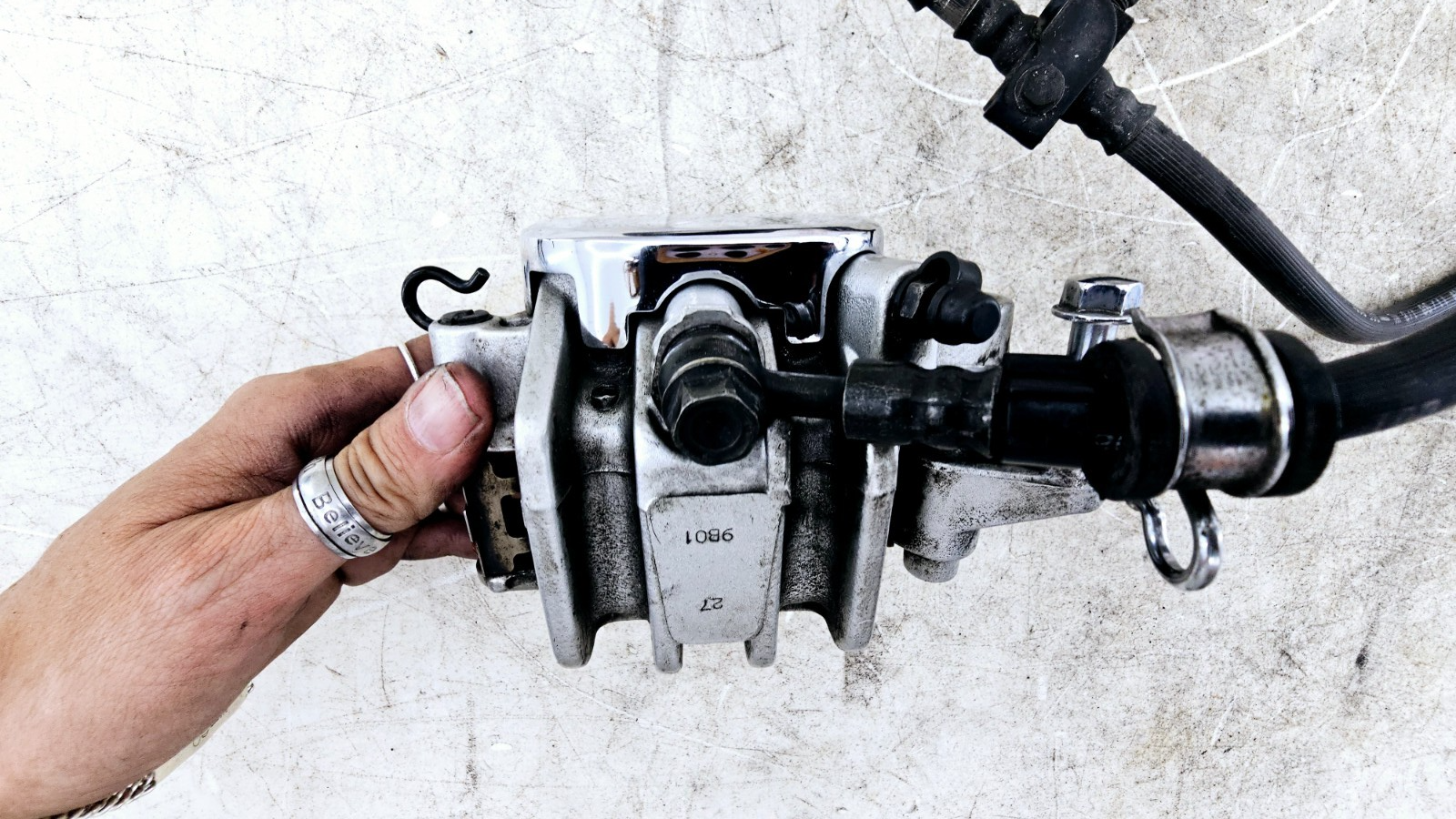 1999 HONDA VALKYRIE INTERSTATE Dual Caliper Hose Master Cylinder + Right Mirror