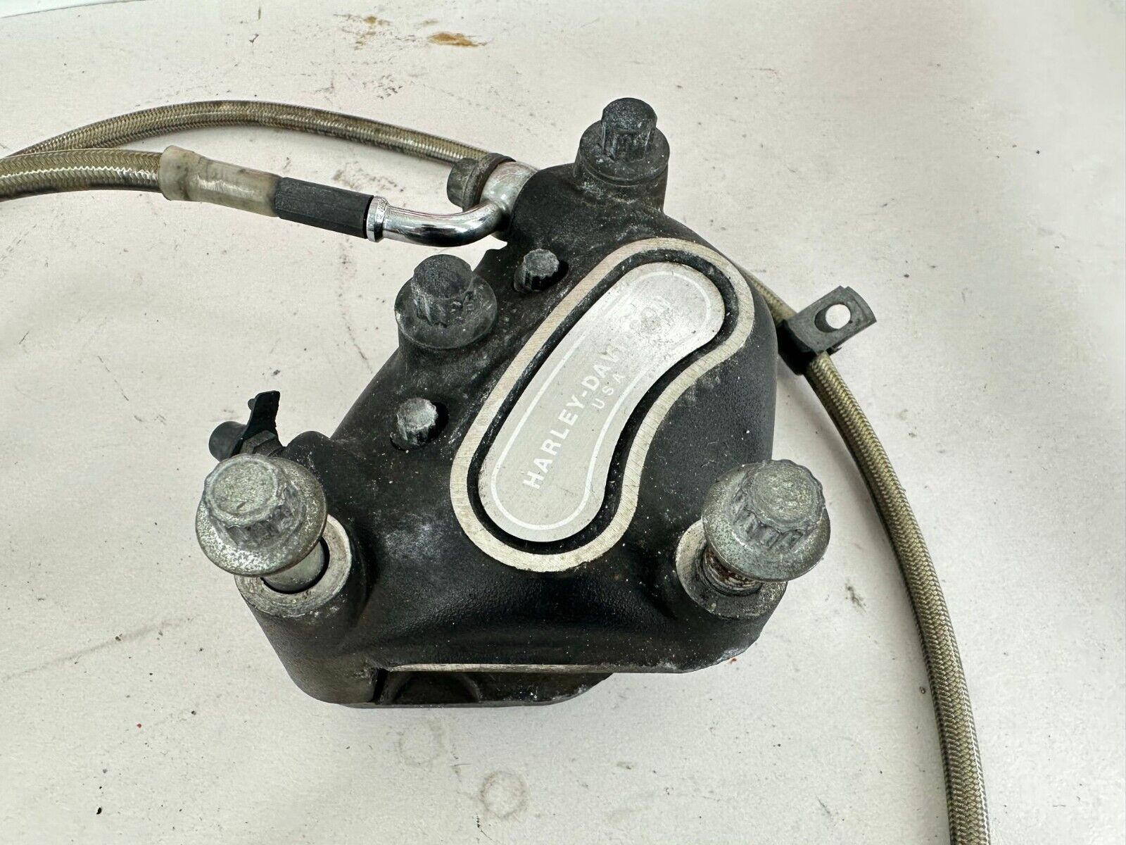 2003 HARLEY SOFTAIL Chrome Front Brake Master Cylinder + Caliper