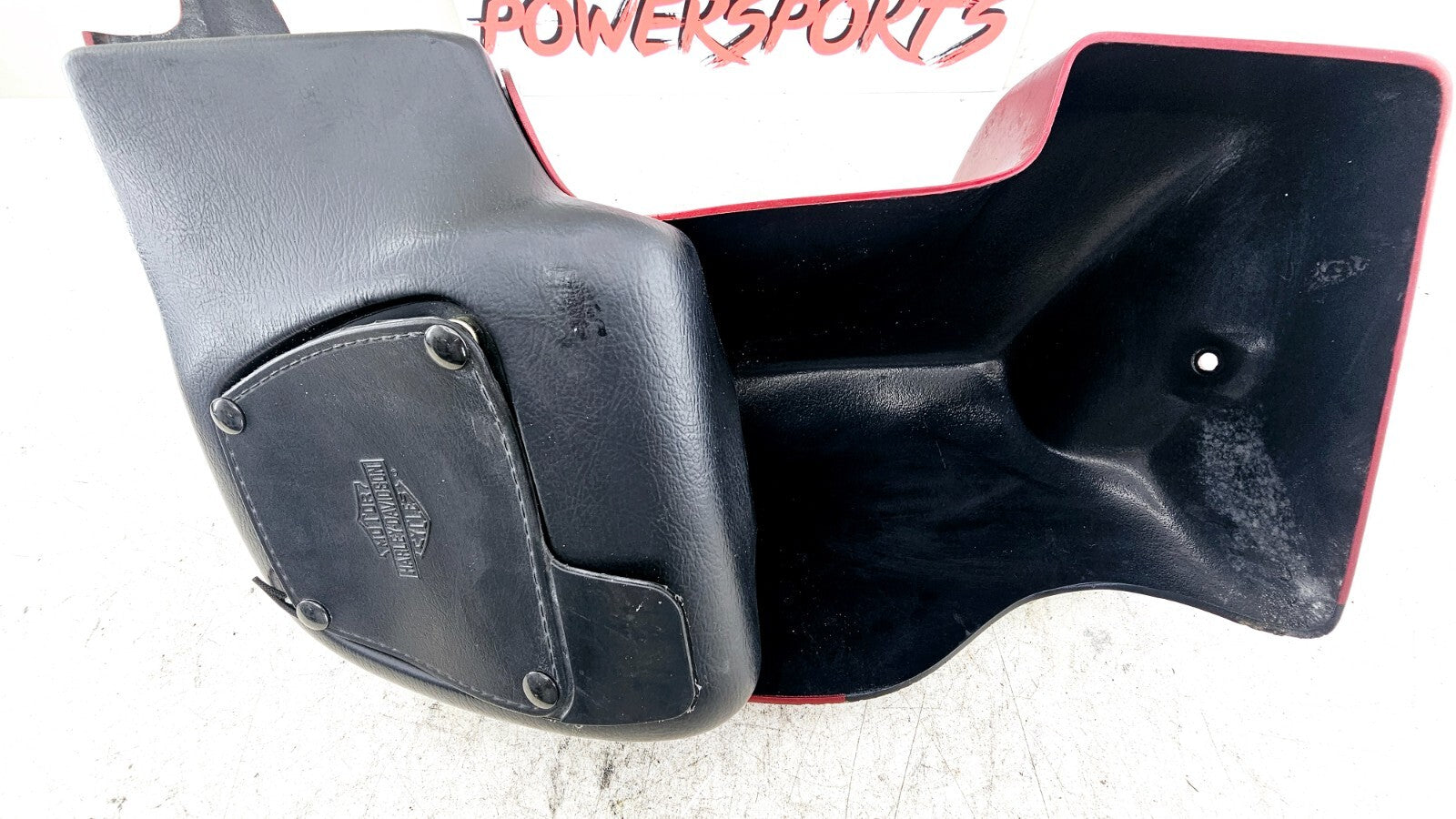 1998 HARLEY FLH ELECTRA GLIDE Left Lower Leg Fairing Cowl Panel RED BLACK OEM HD