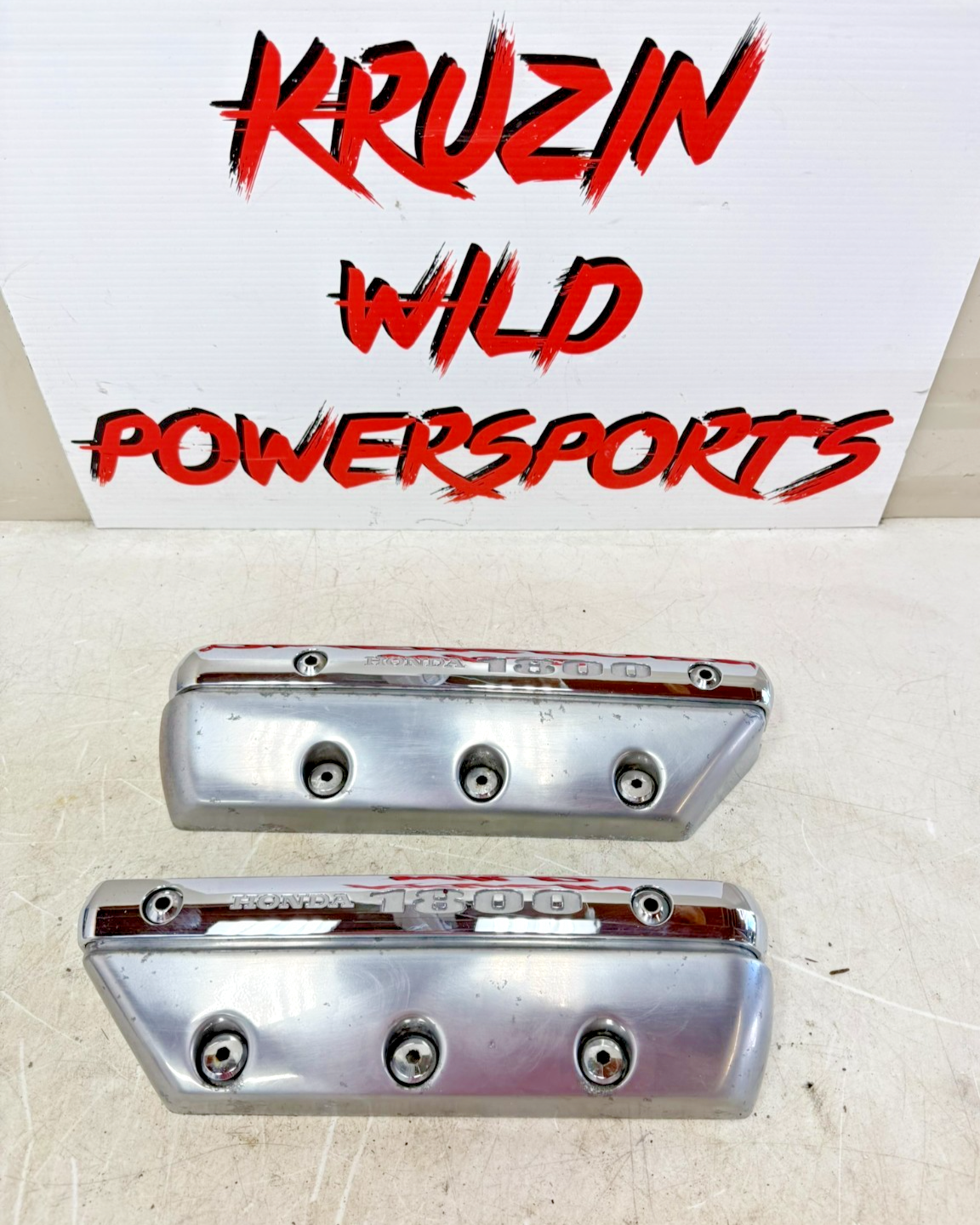 2002 Honda Goldwing GL1800 Engine Cylinder Head Valve Cover Right & Left Side