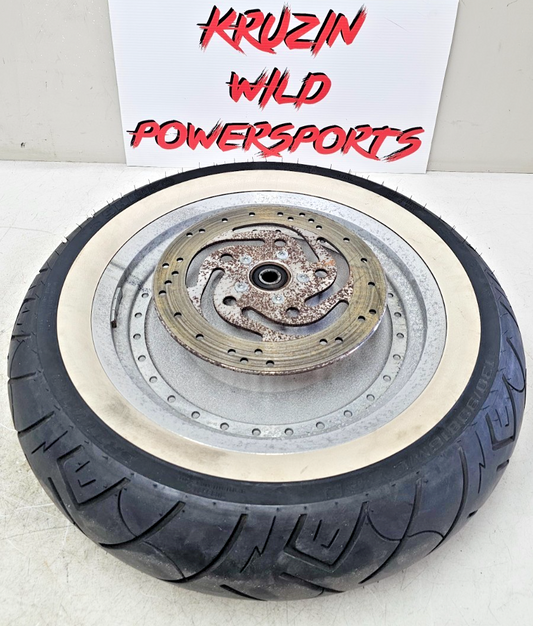 2002 HARLEY SOFTAIL Fatboy Solid Front Wheel Rim Tire OEM 16x3