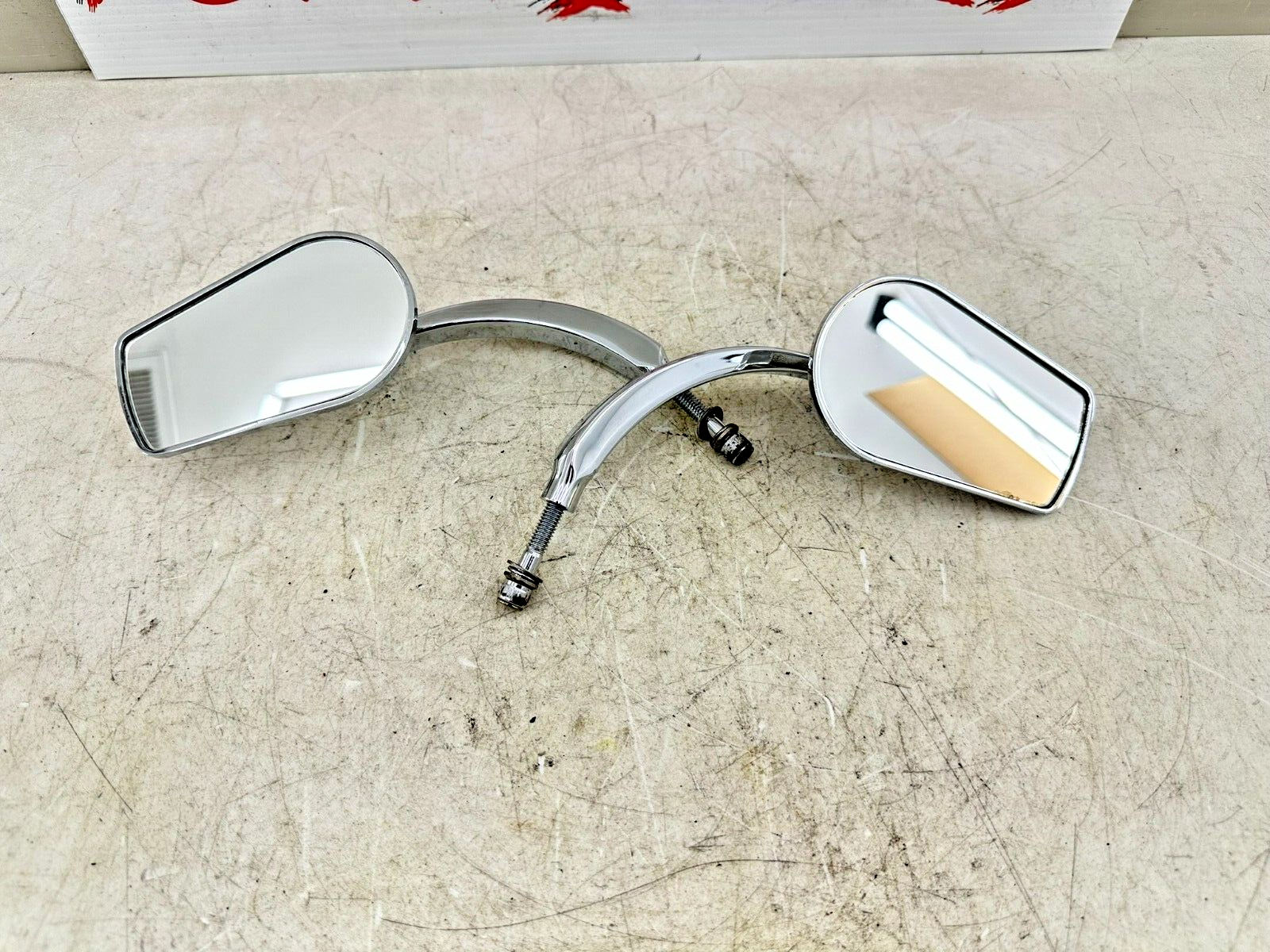 2002 HARLEY DYNA LOW RIDER Chrome Right Left Rear View Mirrors