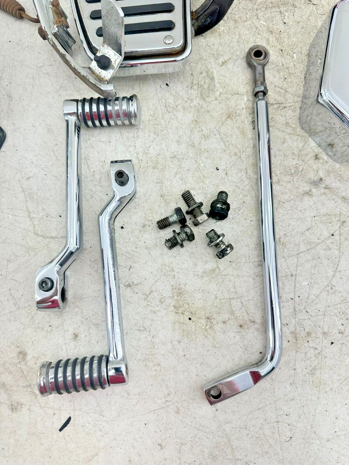 1995 HARLEY SOFTAIL OEM HD Driver Floorboards Footrest Heel Toe Shifter Brake