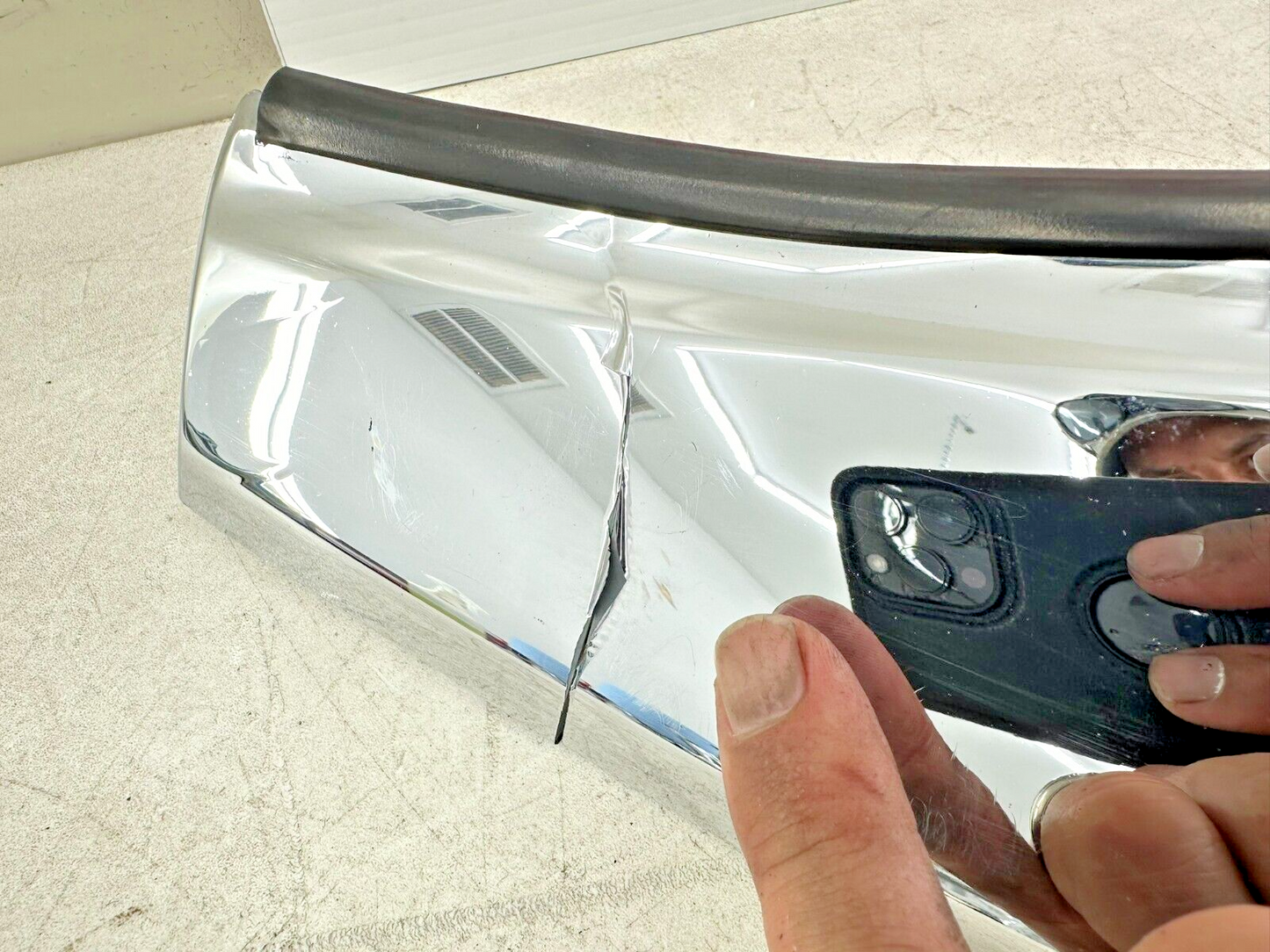 1999 HONDA VALKYRIE INTERSTATE  Chrome Upper Fairing Windshield Trim Garnish