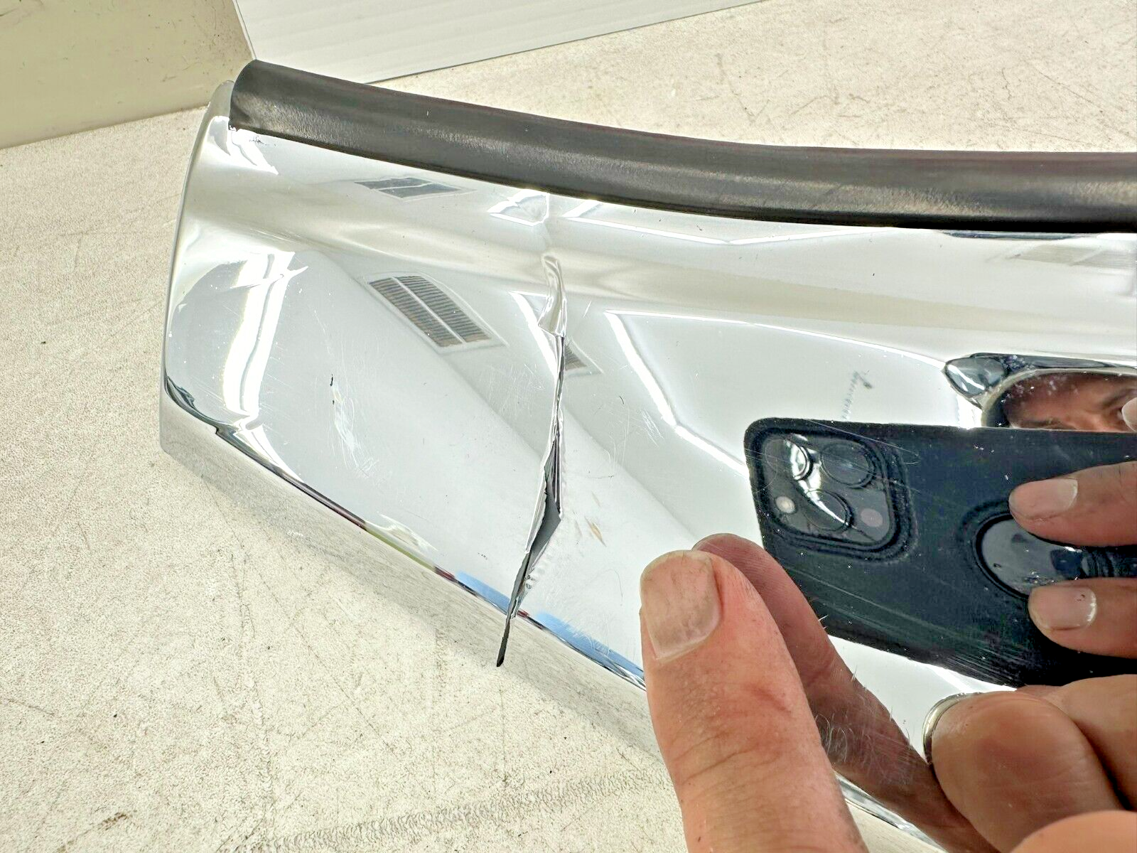 1999 HONDA VALKYRIE INTERSTATE  Chrome Upper Fairing Windshield Trim Garnish