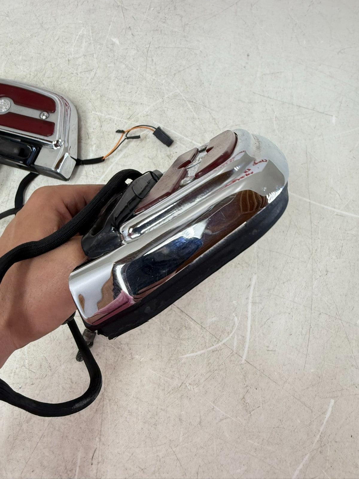 2003 HARLEY ELECTRA GLIDE Rear Left Right Passenger Floor Foot Board W/ Lights