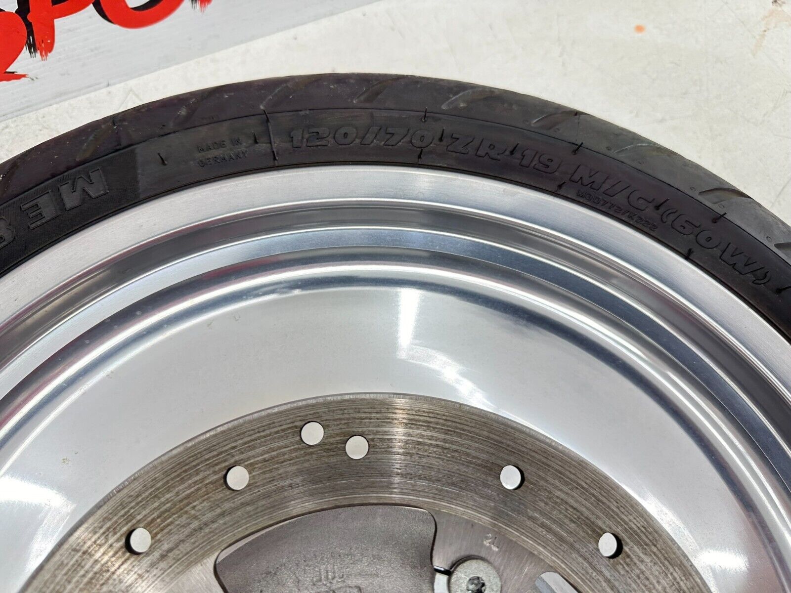 2003 Harley Davidson V Rod VRSCA 19x3 Solid Front Wheel Rim Brake Rotors