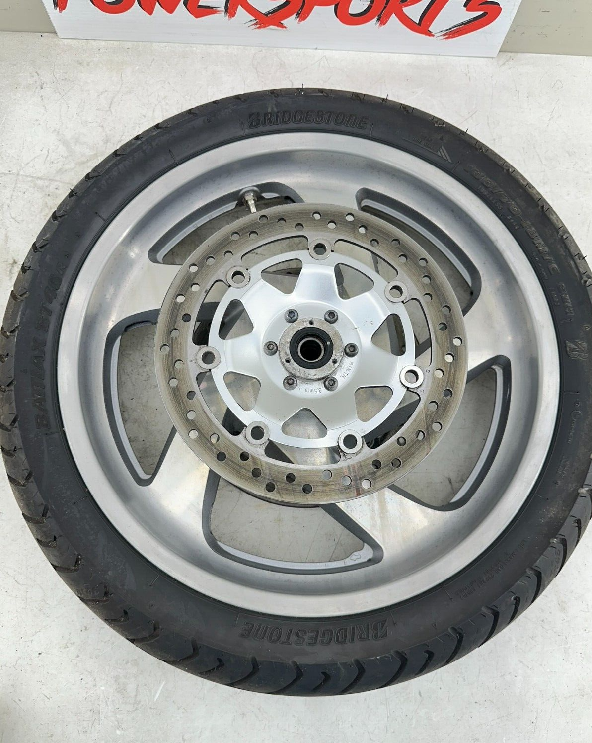 2004 Honda Goldwing GL1800 18" Front Wheel Rim Tire + Brake Rotors